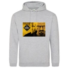 Hoodie with Print Breaking Bad Main Heroes Print - 2XL grey
