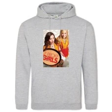 Hoodie with Print 2 Broke Girls Theme - 2XL grey