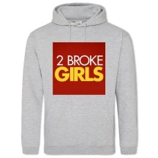 Hoodie with Print 2 Broke Girls Big Logo - 2XL grey