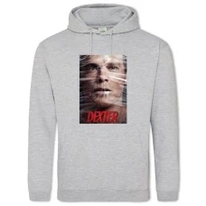 Hoodie with Print Dexter Series Print - 2XL grey