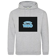 Hoodie with Print Doctor Who Logo - 2XL grey