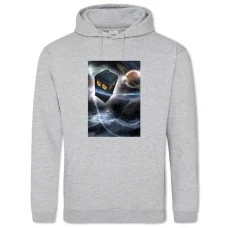 Hoodie with Print Doctor Who Tardis - 2XL grey