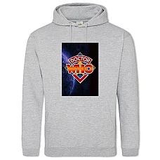 Hoodie with Print Doctor Who Big Logo - 2XL grey