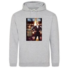 Hoodie with Print Doctor Who Print - 2XL grey