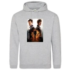 Hoodie with Print Doctor Who Main Heroes - 2XL grey