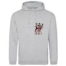 Hoodie with Print Friends Theme - 2XL grey
