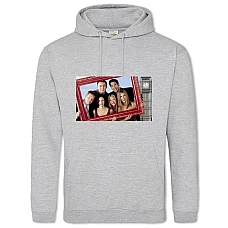 Hoodie with Print Friends Frame Heroes - 2XL grey