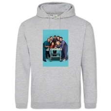 Hoodie with Print Scrubs Heroes - 2XL grey