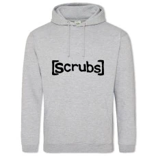 Hoodie with Print Scrubs Logo - 2XL grey