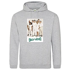 Hoodie with Print Scrubs Heroes Logo - 2XL grey