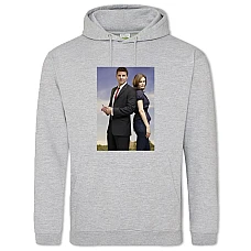 Hoodie with Print Bones Main Heroes - 2XL grey