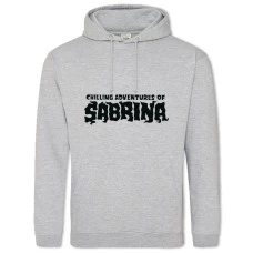 Hoodie with Print Chilling Adventures Of Sabrina Logo - 2XL grey
