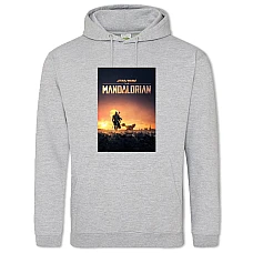 Hoodie with Print The Mandalorian Print - 2XL grey