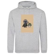 Hoodie with Print The Mandalorian Art Heroes - 2XL grey