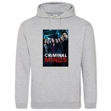 Hoodie with Print Criminal Minds Print - 2XL grey