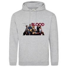 Hoodie with Print True Blood Heroes - 2XL grey