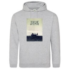 Hoodie with Print True Detective Print - 2XL grey
