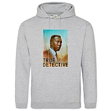 Hoodie with Print True Detective Hero Print - 2XL grey