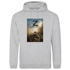 Hoodie with Print Z Nation Theme Print - 2XL grey