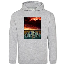 Hoodie with Print Stranger Things Universe - 2XL grey