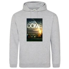 Hoodie with Print Under The Dome Print - 2XL grey