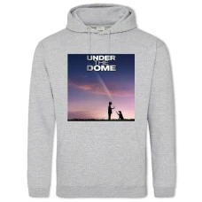 Hoodie with Print Under The Dome Theme Print - 2XL grey