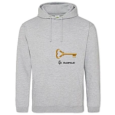 Hoodie with Print Valentine's Day Key - 2XL grey