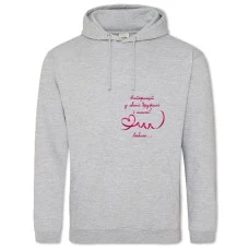 Hoodie with Print Valentine's Day Best Wife And Mother - 2XL grey