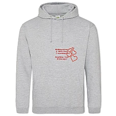Hoodie with Print Valentine's Day Father And Husband - 2XL grey