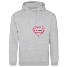 Hoodie with Print Valentine's Day You Are My Happiness - 2XL grey