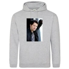 Hoodie with Print Supernatural Castiel - 2XL grey