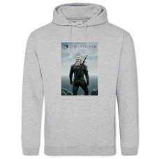 Hoodie with Print The Witcher Print 2 - 2XL grey