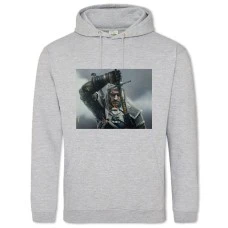 Hoodie with Print The Witcher Hero - 2XL grey
