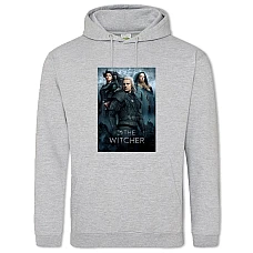 Hoodie with Print The Witcher Theme - 2XL grey