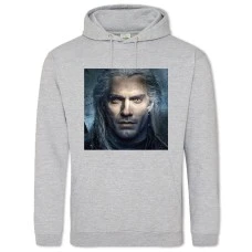 Hoodie with Print The Witcher Geralt Of Rivia Hero Print 2 - 2XL grey