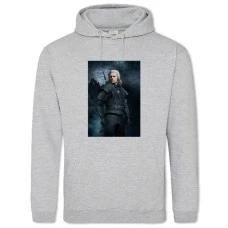 Hoodie with Print The Witcher Geralt 2 - 2XL grey