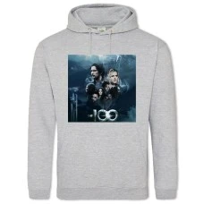 Hoodie with Print The 100 Heroes Print - 2XL grey