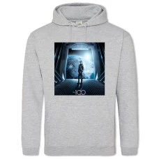 Hoodie with Print The Raven 100 - 2XL grey