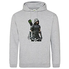 Hoodie with Print Arrow Hero - 2XL grey