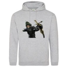 Hoodie with Print Arrow Hero Print - 2XL grey