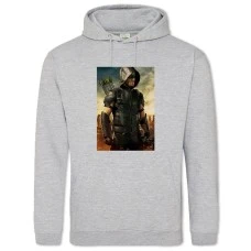 Hoodie with Print Arrow Strong Hero Print - 2XL grey