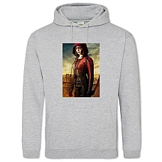 Hoodie with Print Arrow Girl Hero Print - 2XL grey