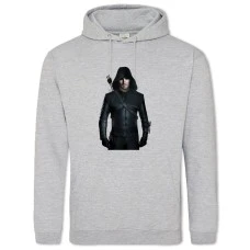 Hoodie with Print Arrow Print Main Hero Theme - 2XL grey