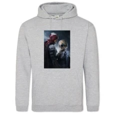 Hoodie with Print Titans Heroes - 2XL grey