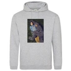 Hoodie with Print Wilfred Heroes Print - 2XL grey