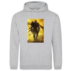 Худи с принтом Фоллаут Создание - 2XL серый