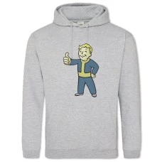 Худи с принтом Фоллаут Окей Мужчина - 2XL серый