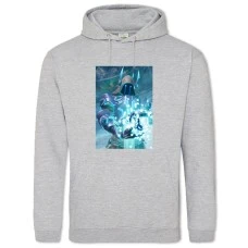 Худи с принтом Фортнайт Скин - 2XL серый