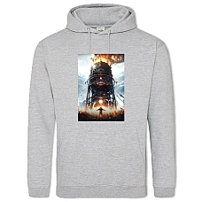 Худи с принтом Фростпанк Принт - 2XL серый