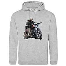 Худи с принтом ГТА Героический Принт - 2XL серый